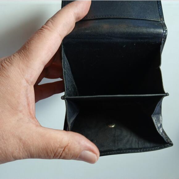 Chanel Patent Leather Black Trifold Compact Wallet - Picture 9 of 14
